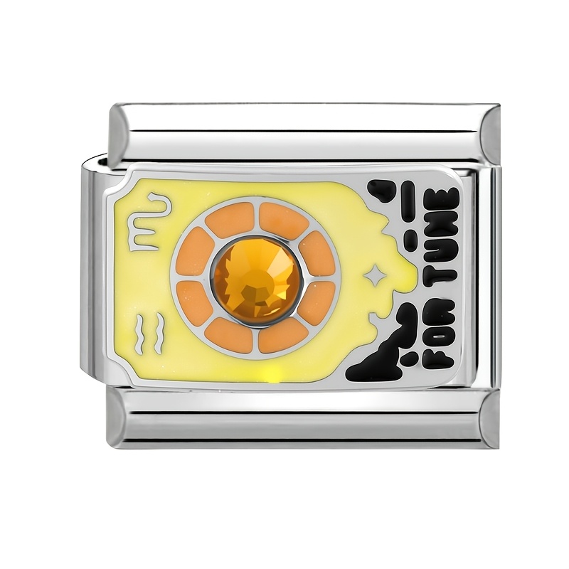 Fashionable Drip-Paint Style Accessory with Tarot Card Elements